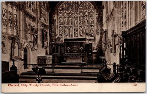 Chancel Holy Trinity Collegiate Church Stratford-On-Avon England Postcard
