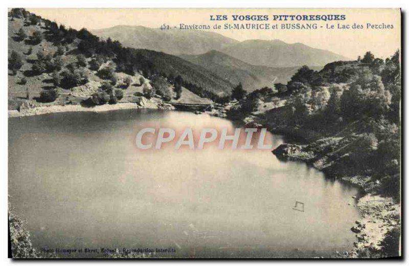 Old Postcard Environs de St Maurice and Bussang Lake Perches
