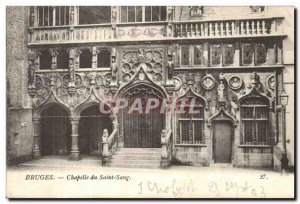 Belgie Belgium Bruges Postcard Old Chapel of the Holy Blood