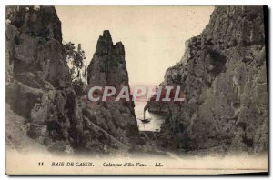 Postcard Old Bay of Cassis Calanque of En Vau