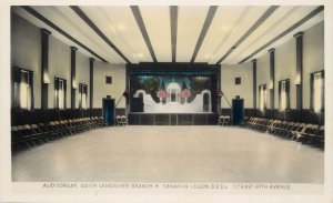 Postcard Canada South Vancouver auditorium Canadian Legion BESL