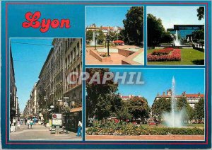 Postcard Modern Lyon Place Carnot Rue Victor Huggo