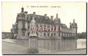 Old Postcard Chateau de Chantilly North Facade