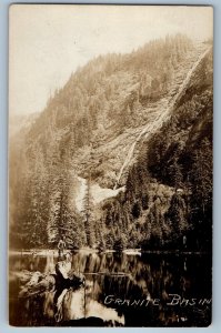 1912 View Of Granite Basin Seattle Washington WA RPO RPPC Photo Antique Postcard