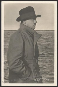 3rd Reich Germany Hitler Portrait RPPC Hoffmann Nr62 Used 103658