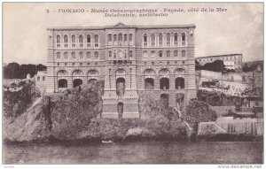 MONACO, 1900-1910's; Musee Oceanographique, Facade Cote De La Mer