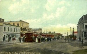 Arriving by Trolley - Old Orchard, Maine ME  