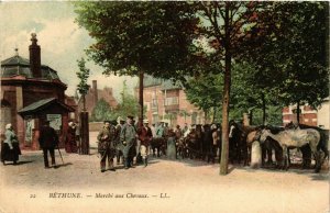 CPA AK BÉTHUNE - Marché aux Clevaux (976821)