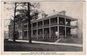 Postcard~General Hospital~Ft. Benjamin Harrison Indiana