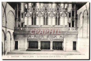 Old Postcard Poitiers Courthouse La Cheminee of Poitiers Counts