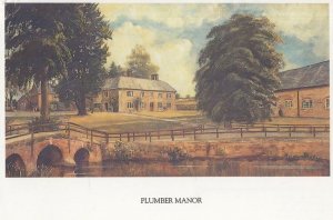 Plumber Manor Sturminster Newton Dorset Painting Postcard