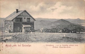 Reisalpe Austria Schutzhaus Gruss aus Vintage Postcard AA68911