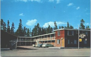 USA Travelers Motor Lodge West Yellowstone Montana Chrome Postcard 09.29