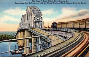 Louisiana New Orleans Huey P Long Bridge Curteich