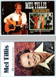 2 Postcards JOHN ASCUAGA'S NUGGET CASINO, NV Sparks MEL TILLIS Oak Ridge Boys