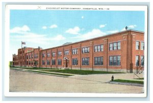 c1920s Chevrolet Motor Company, Janesville, Wisconsin WI Postcard