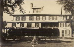 Bingham ME Hotel c1920s Real Photo Postcard #2