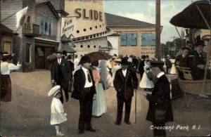 Crescent Amusement Park Providence RI Nice Close-Up View c1910 Postcard