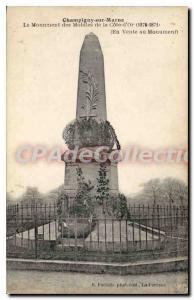Old Postcard Champigny Sur Marne The Monument Of Mobile
