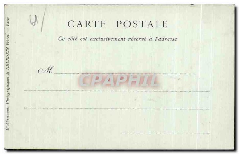 Old Postcard GACE - The western façade Cbateau