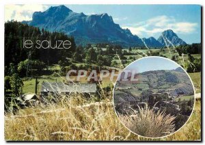 Postcard Modern Sauze Barcelonnette Alpes de Haute Provence summer winter sta...