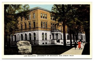 Antique Law Building, University of Michigan, Ann Arbor, MI Postcard