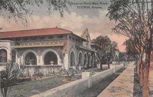 Tucson Arizona North Main Street Antique Postcard J49826