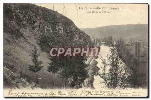 Old Postcard The Banks From & # 39Orne Clecy L & # 39Orne And Rocks From Vay