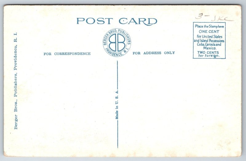 Providence Rhode Island~John Carter Brown Memorial Library @ University~Postcard