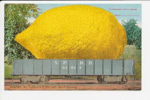 CA DB SP Railroad Load of Lemons Mint