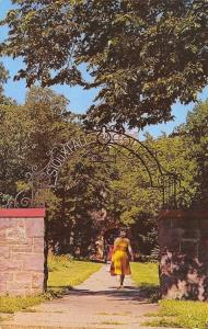 Sioux Falls South Dakota~College Campus~Student Walk Thru East Gate~1950s PC