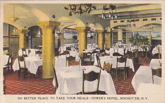 New York Rochester Dining Room Power's Hotel
