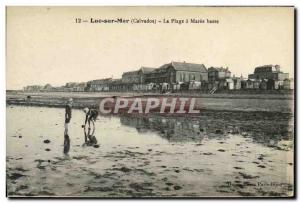 Old Postcard Luc Sur Mer Plage Maree Basse