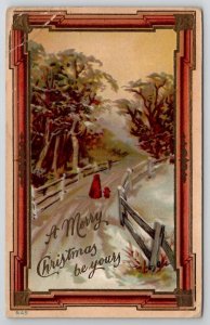 Christmas Greetings Columbian Magazine 1910 Advertising Postcard M27