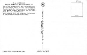 MV Adirondack Ferry & Paddle Boats Ship Postcard