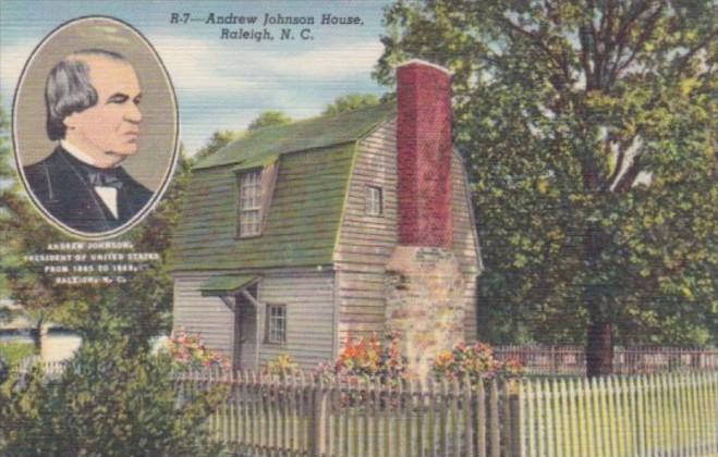 North Carolina Raleigh Andrew Johnson House