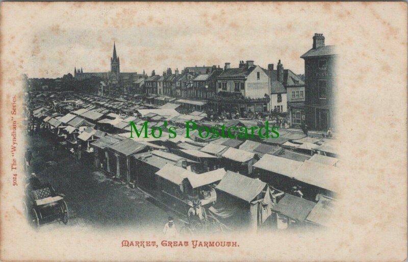 Norfolk Postcard - The Market, Great Yarmouth   RS28038