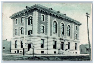 Norfolk Nebraska NE Postcard New Post Office And Federal Building 1910 Antique