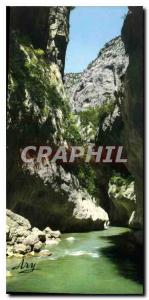 Modern Postcard The picturesque Gorges du Verdon Gorges to the bottom of the ...