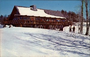 Hogback Vermont VT Ski Lodge Skiing 1950s-60s Postcard