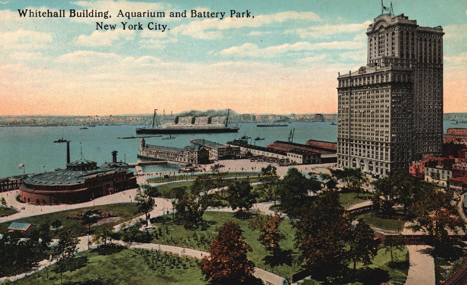 Vintage Images of Battery Park, New York