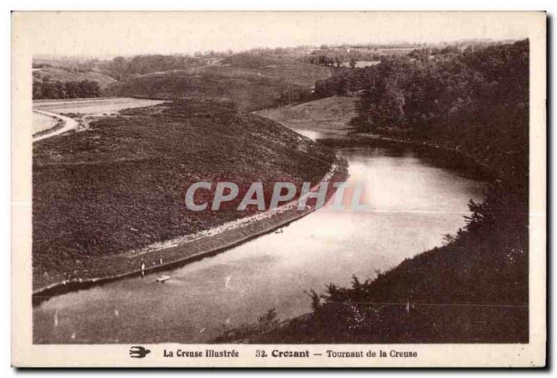 Old Postcard Creuse Crozant Illustree Turning Creuse