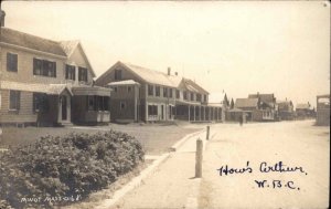 Minot Scituate MA Massachusetts c1910 Street Scene Real Photo Postcard