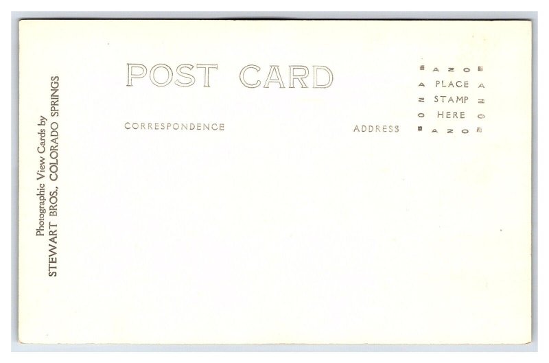 Green Mountain Falls Colorado RPPC Postcard Water Fall