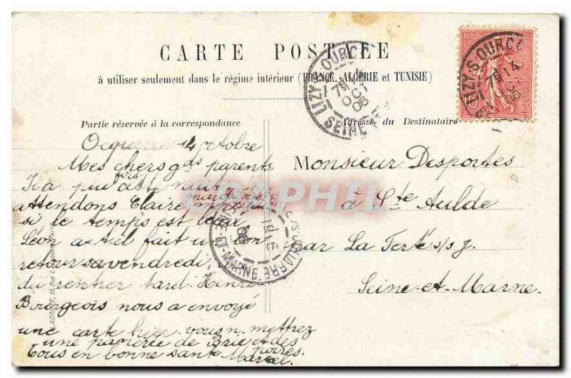 Old Postcard Paris Tribunal traded and the Conciergerie