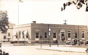 Cherokee IA U. S. Post Office Old Cars RPPC Postcard