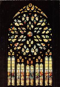 BF40536 beauvais la catehdrale rosace du portail  france stained glass vitraux