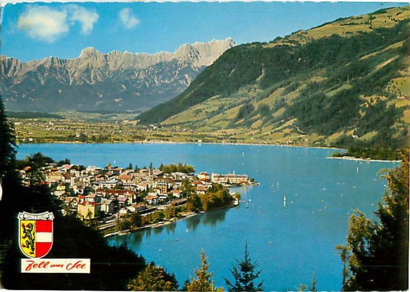 Zeil am See Osterreich Blick zum Steinernen Meer Aerial City V  Postcard  # 7773