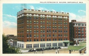 Postcard 1920s  Oklahoma Bartlesville Phillips Petroleum autos Teich 23-11624