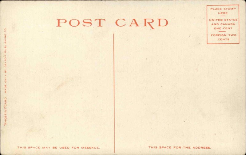 Butte MT Montana Moonlight Mine Mining Detroit Publishing Postcard c1910 